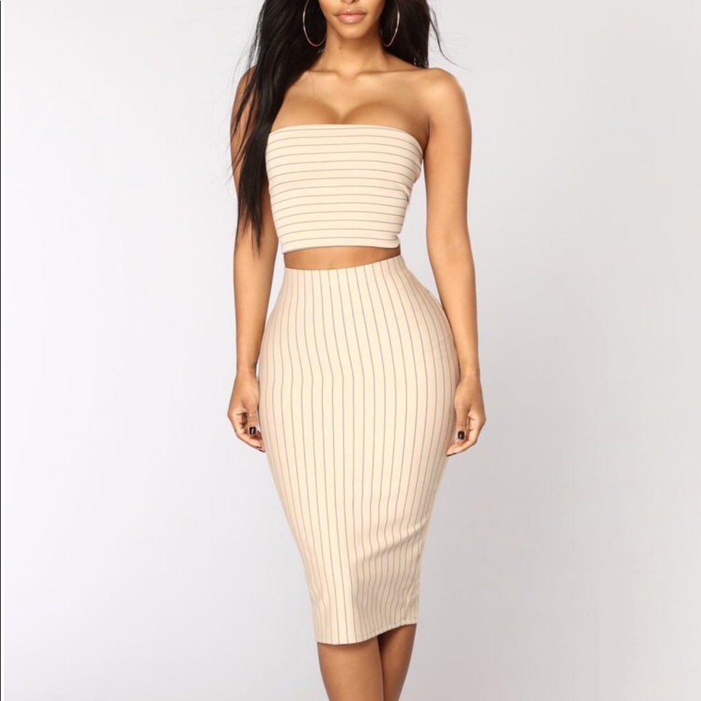 Tube top and skirt